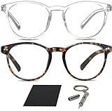 2er-Set Blaulichtfilter Brille | Unisex | Lesen PC-Spiele Bildschirm | Schlaffördernd | Schont die...