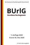 Bundesurlaubsgesetz - BUrlG, 1. Auflage 2020